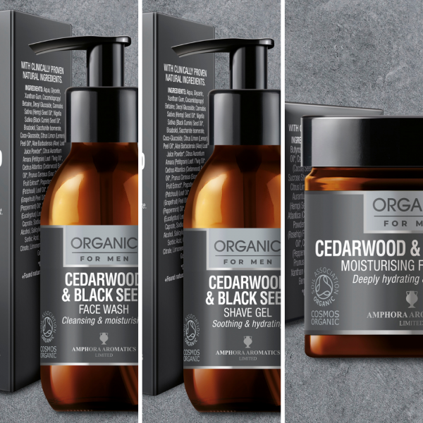 Amphora Aromatics Cedarwood and Black Seed Men Skincare Set  - Smooth Shave