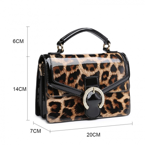 Beauty Expression Retro Radiance Small Animal Print Crossbody Shoulder Bag