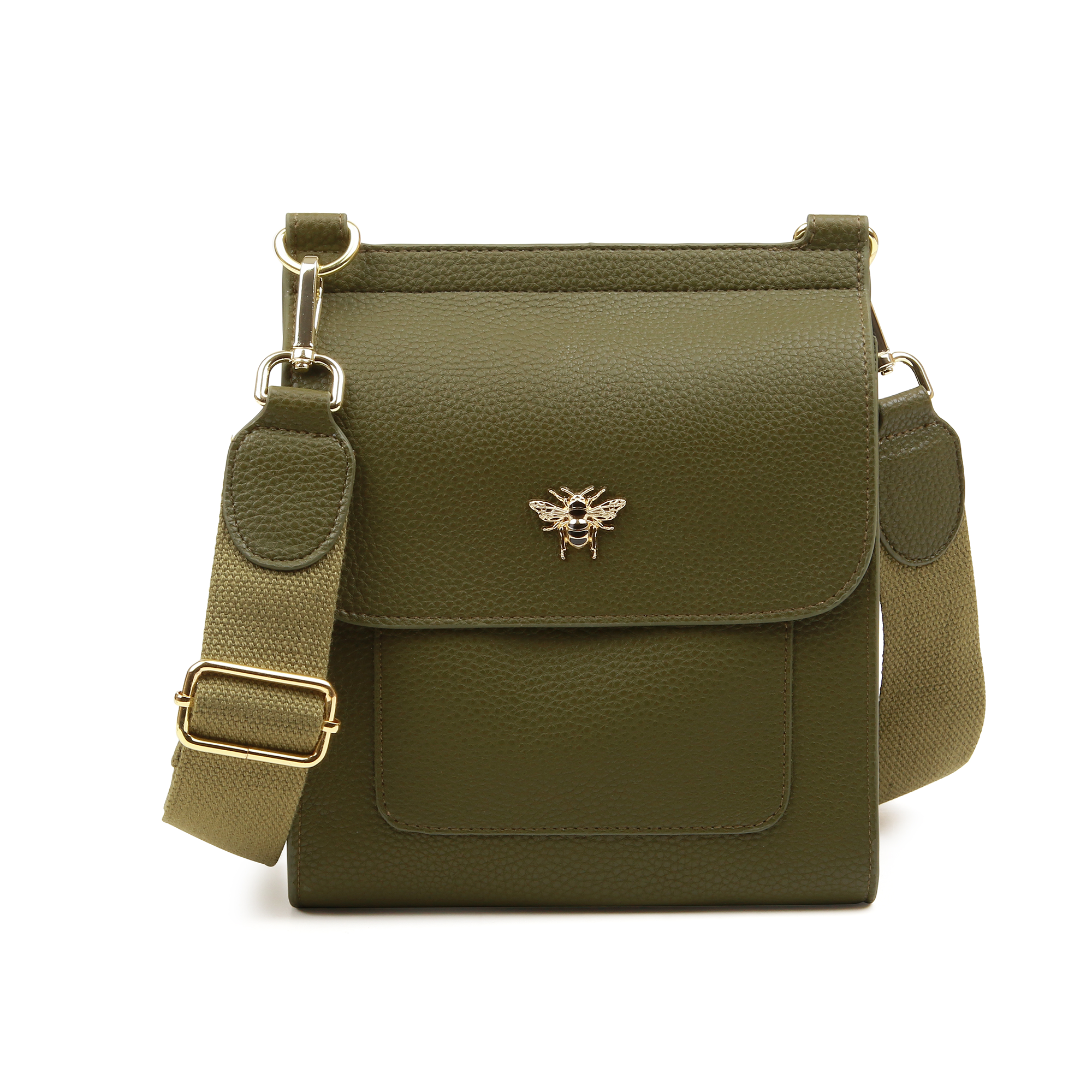Alice Wheeler Bloomsbury Cross Body Bag Olive Luxury Beauty
