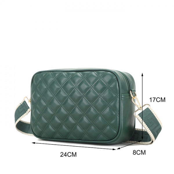 Long & Son Quilted Camera Type Crossbody Shoulder Bag
