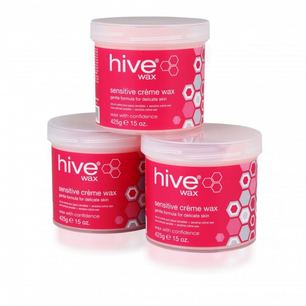 Hive of Beauty Pink Sensitive Creme Wax 425g Offer Pack