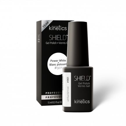 Kinetics Shield Gel Polish - Power White 11 ml