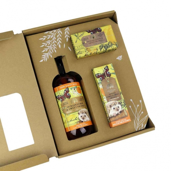 The English Soap Company Sicilian Lemon and Sweet Orange Hand and Body Gift Box