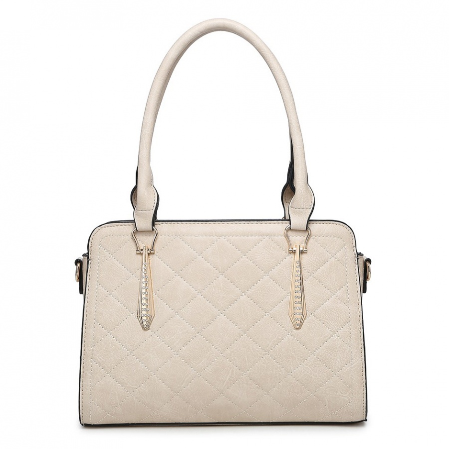 Beauty Expression Medium Size Fashion Handbag - Apricot