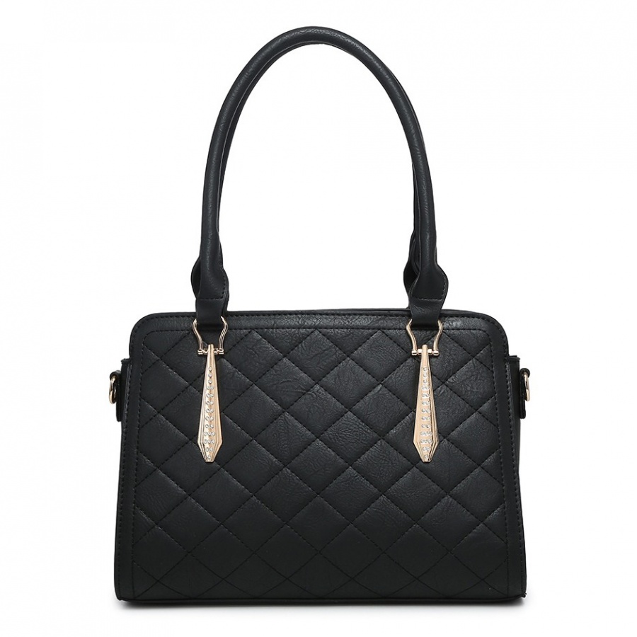 Beauty Expression Medium Size Fashion Handbag - Black