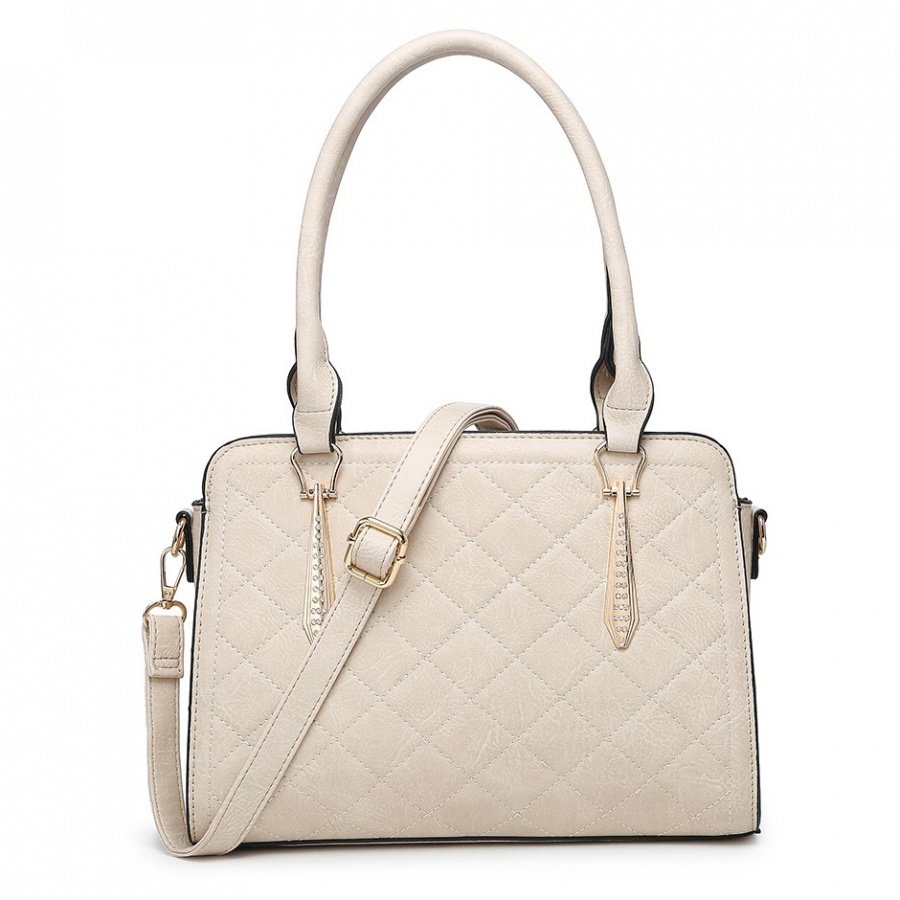 Beauty Expression Medium Size Fashion Handbag - Apricot