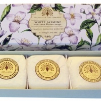 White Jasmine and Sandalwood - 3 x 100 g Hand Soap Gift Box