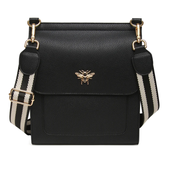 Alice Wheeler Large Bloomsbury Cross Body Bag - Black