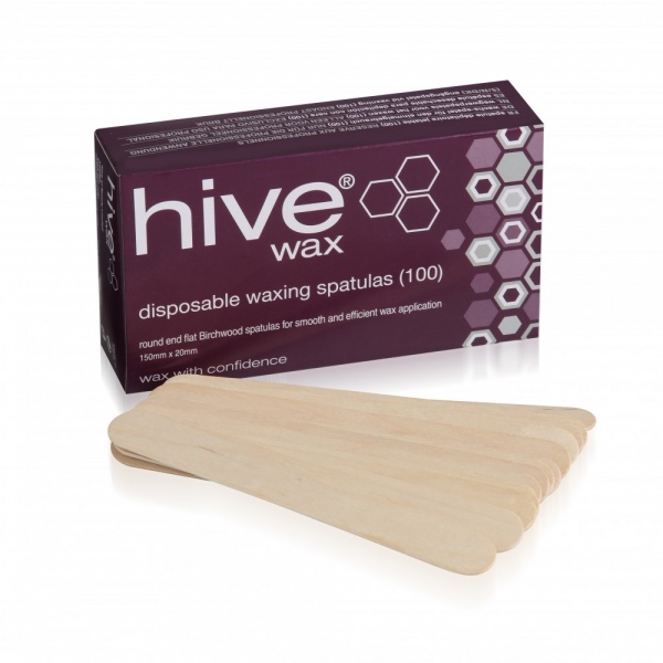 Hive of Beauty Disposable Wooden Spatulas (100)