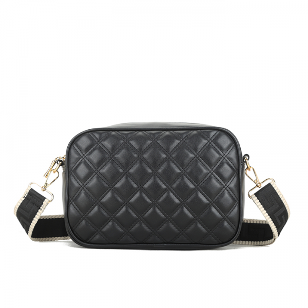 Long & Son Quilted Camera Type Crossbody Shoulder Bag