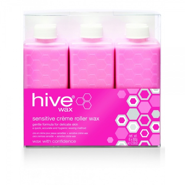 Hive of Beauty Roller Cartridges - Sensitive Creme Wax 80 g Pack of 6