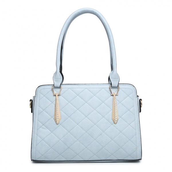 Beauty Expression Medium Size Fashion Handbag - Light Blue